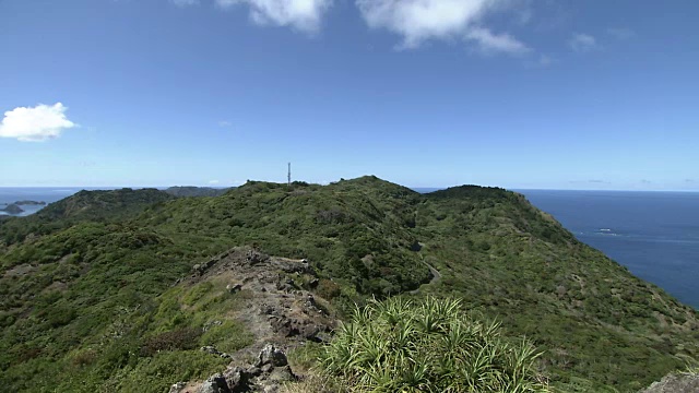 从笠山，小笠原群岛，东京，日本视频素材