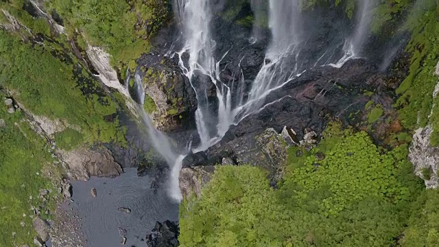 Itaimbezinho峡谷瀑布Cambará do Sul, RS，巴西视频素材