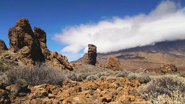 随时间推移的火山景观视频素材