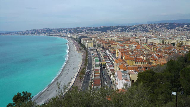 尼斯，天使湾，普罗旺斯，Côte d'azur，法国视频素材