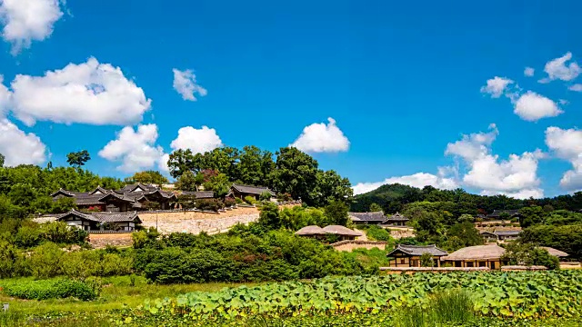 阳东民俗村日景(联合国教科文组织世界遗产地)视频素材