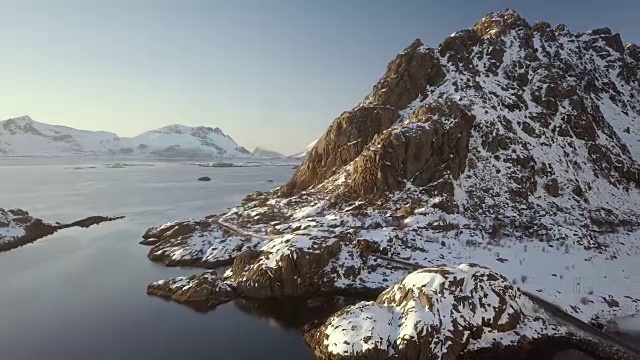 挪威特罗姆斯郡的风景路线-挪威的北部视频素材