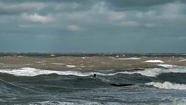 海景在风暴视频素材