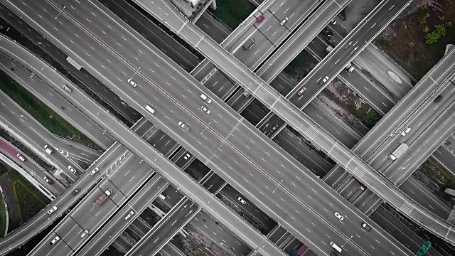 4K:公路交通航拍视频素材