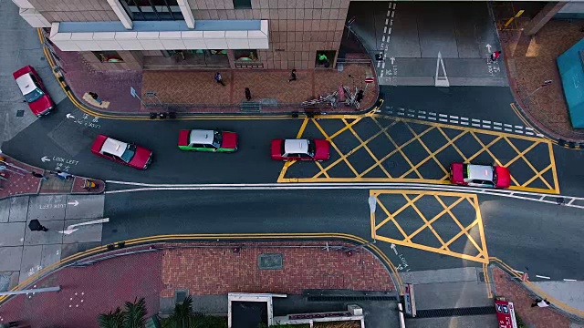 香港的十字路口视频素材