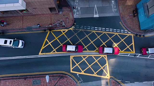 香港的十字路口视频素材