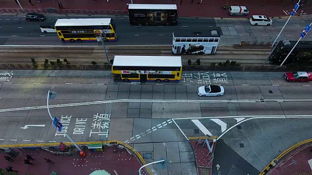 香港的十字路口视频素材