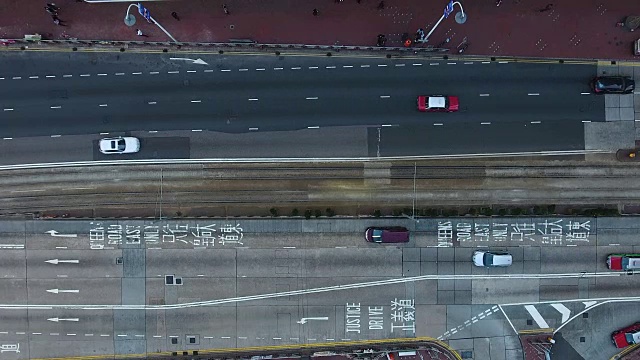 香港的十字路口视频素材