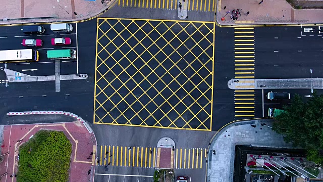 香港的十字路口视频素材