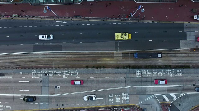 香港的十字路口视频素材