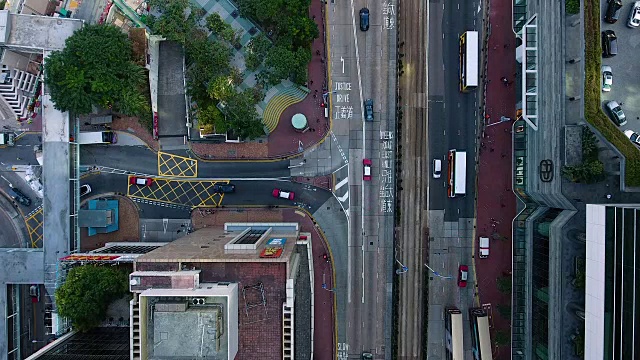 香港的十字路口视频素材