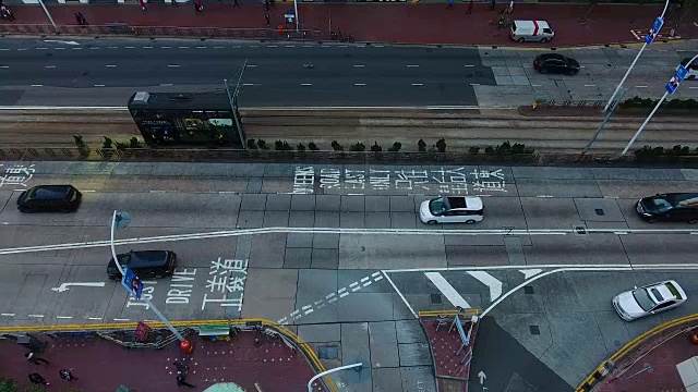 香港的十字路口视频素材