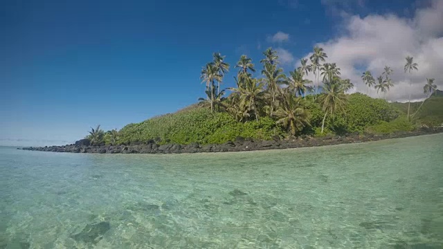 库克群岛拉罗汤加的穆里泻湖岛视频素材