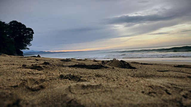 热带海滩，加勒比海岸，哥斯达黎加。视频素材