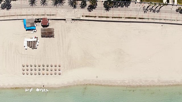 热带海滩鸟瞰图视频素材