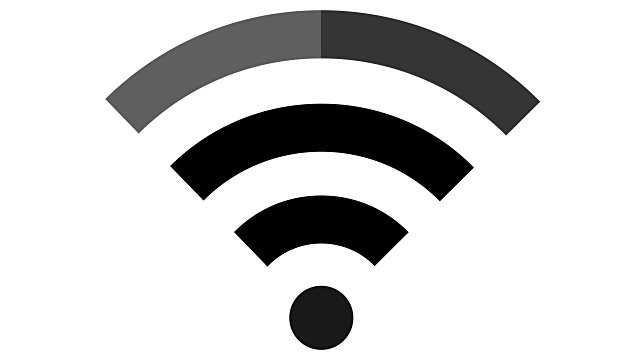 标志Wifi标志，标志为无线上网环视频素材