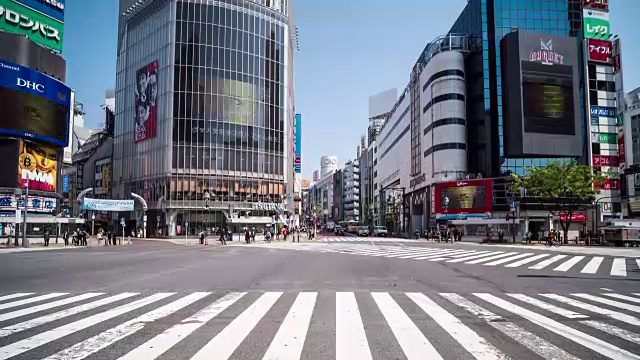 涩谷挤满了人视频素材