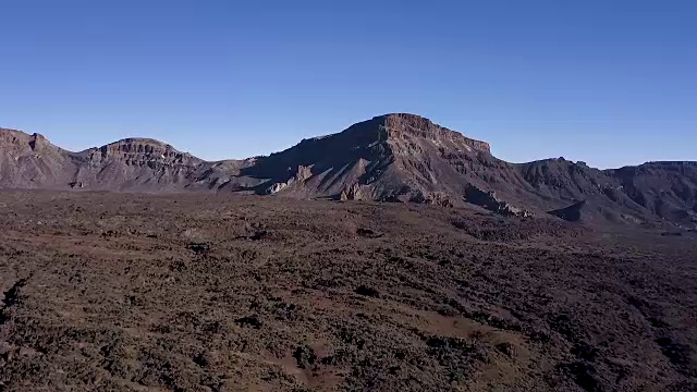 特内里费泰德国家公园的山景鸟瞰图视频素材