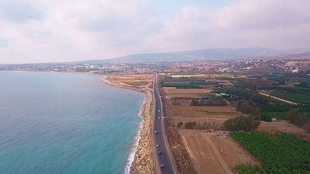 美丽的海景鸟瞰图视频素材