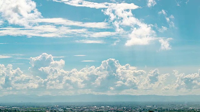 时间流逝自然背景暴风雨天空视频素材