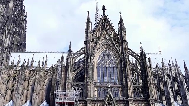 科隆大教堂。世界遗产天主教堂视频素材