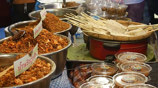 街头食品,泰国视频素材