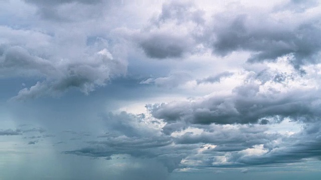 时间流逝，雨，风暴视频素材