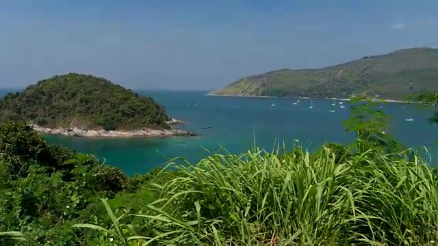 美丽的热带岛屿和普吉岛的风景夏季视频素材