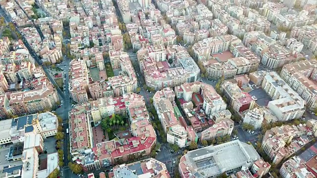 巴塞罗那鸟瞰图视频素材