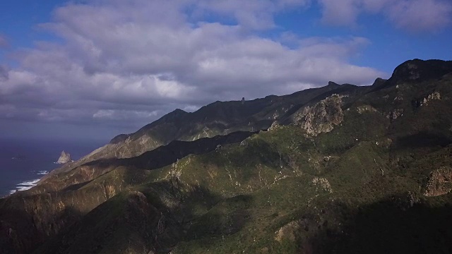 特内里费岛美丽的空中全景图视频下载