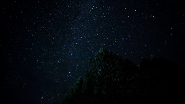 中国呼伦贝尔，内蒙古自治区，夜景的牛奶路和星域视频素材