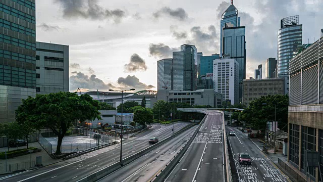 香港的交通。视频素材