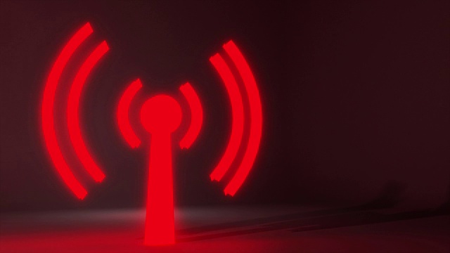 Wifi无线互联网网络网络web连接图标logo wi-fi wi-fi 4k视频素材