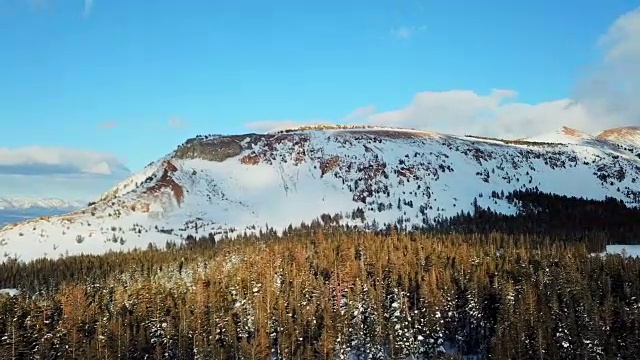 冬季群山对天景观视频素材