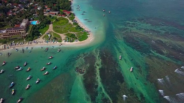 斯里兰卡海岸鸟瞰图视频素材