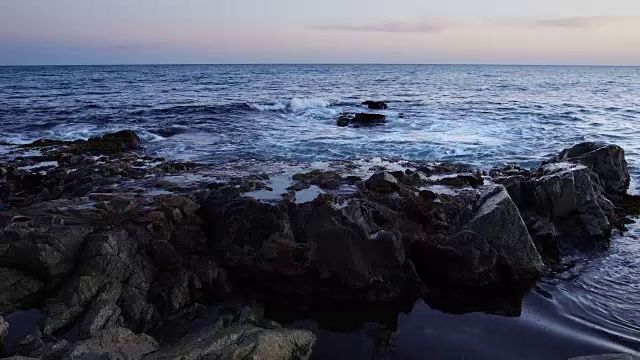 日落时的海景视频素材