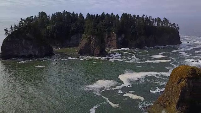 空中移动:公园的海崖视野开阔视频素材