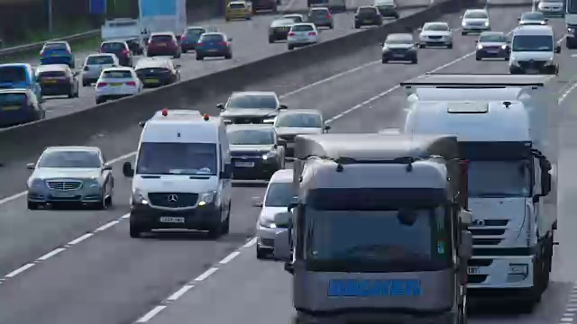 M25公路高速公路间隔拍摄视频素材