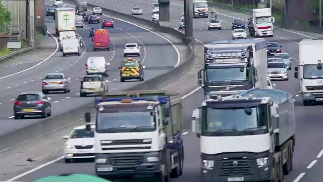 M25公路高速公路间隔拍摄视频下载