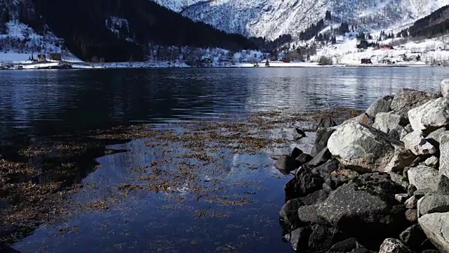 挪威的风景和景观:索格尼峡湾地区视频素材