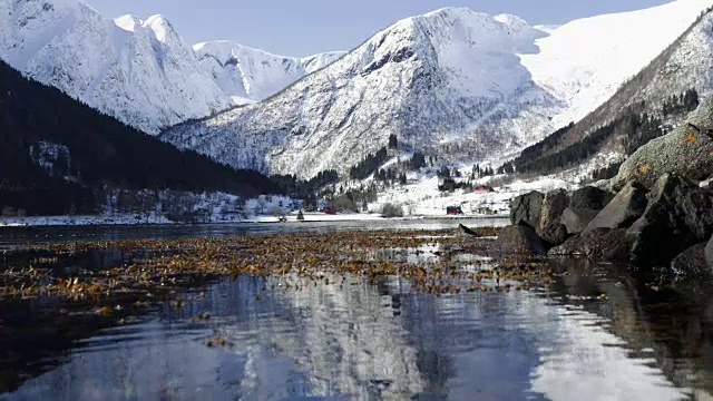 挪威的风景和景观:索格尼峡湾地区视频素材