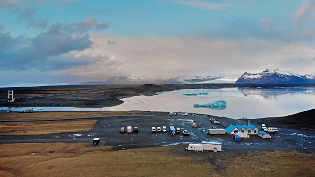 冰岛Jokulsarlon的冰山视频素材