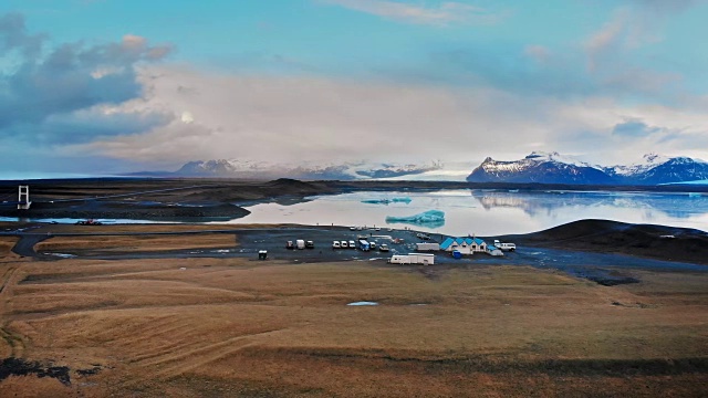 冰岛Jokulsarlon的冰山视频素材