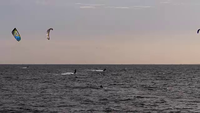 风筝冲浪崩溃视频素材