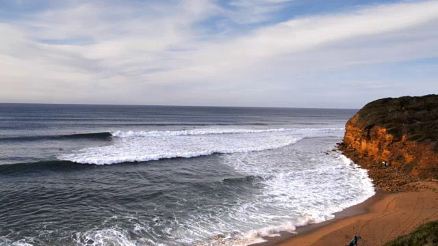 钟海滩海浪视频素材