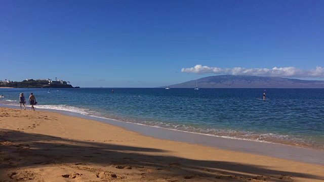 夏威夷的海岸线视频素材