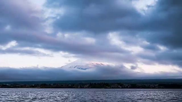 富士山黄昏视频素材