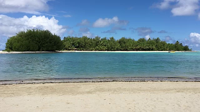 Koromiri岛Muri礁湖拉罗汤加库克群岛视频素材