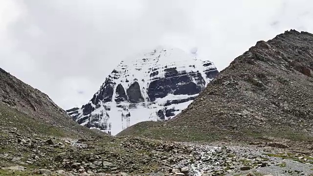 西藏，喜马拉雅山，冈仁波齐山视频素材