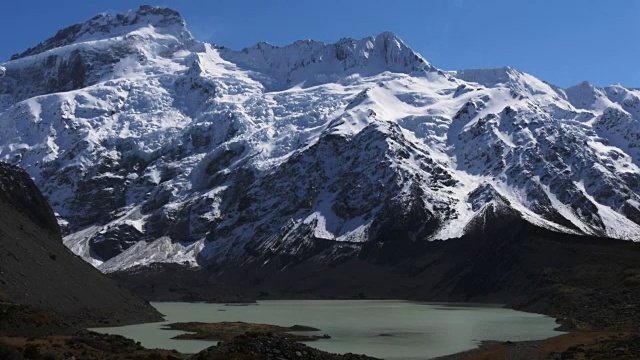 塞夫顿山和穆勒冰川视频素材